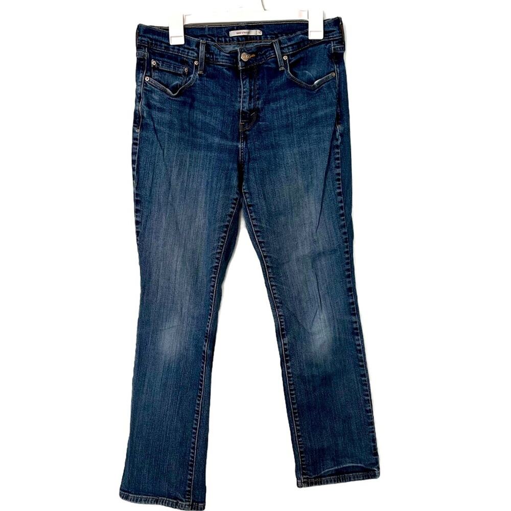 Levi’s 505 Straight Woman’s Medium Wash Denim Jeans size 10
